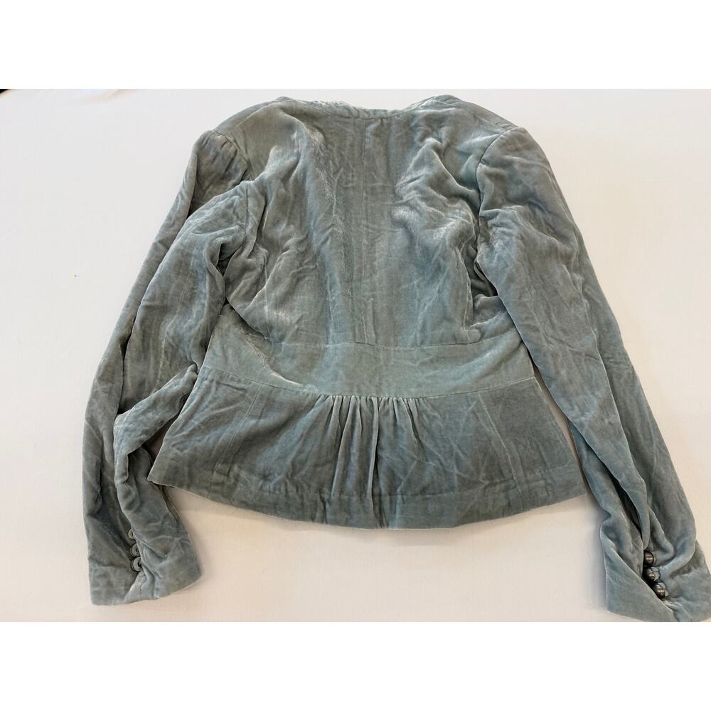 Y2k Silk Velvet Peplum Blazer Buttons Victorian Revival Renaissance Fair - Picture 10 of 10